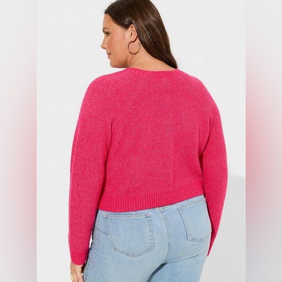 Torrid Women's Pink Button-Up Sweater Size 3 - Picture 2 of 6